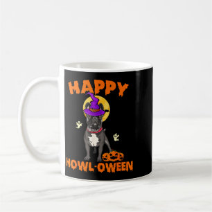 Schwarzes Französische Bulldogge Hexenkostüm Hunde Kaffeetasse