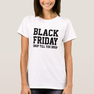Schwarzes Freitag-Einkaufst-shirt   Geschäft T-Shirt