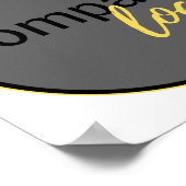 SCHWARZES FREITAG-LOGO-EINKAUFSWERK POSTER (Ecke)