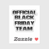 Schwarzes Freitag Team Scrapbook Aufkleber (Blatt)