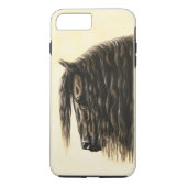 Schwarzes Friesen Case-Mate iPhone Hülle (Rückseite)