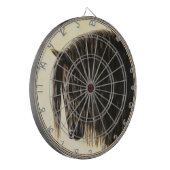 Schwarzes Friesen Dartscheibe (Vorderseite Links)