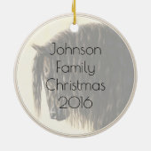 Schwarzes Friesen Keramik Ornament (Hinten)