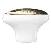 Schwarzes Friesen Keramikknauf (Seitenansicht)