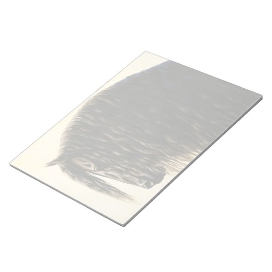 Schwarzes Friesen Notizblock (angewinkelt)