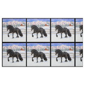 Schwarzes Friesen Stoff (Fat Quarter (45,7 x 55,9 cm))