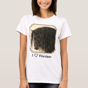 Schwarzes Friesen T-Shirt