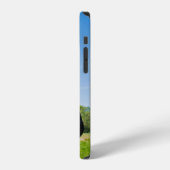 Schwarzes Friesenpferd iPhone Hülle (Linke Seite)
