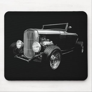 Schwarzes Frisierte Auto Mousepad