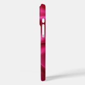 SCHWARZES FUCHSIA-KLEINES MONOGRAMM Case-Mate iPhone HÜLLE (Rückseite / Links)