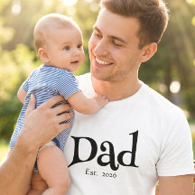 Schwarzes Fun Bold Einfaches Papa Gegründet Neues 