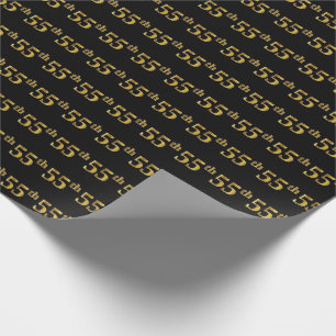 Schwarzes, (Fünfzig-Fünftes) Ereignis des Geschenkpapier
