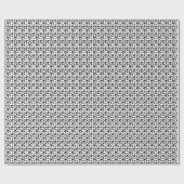 Schwarzes Fußballspiel Geschenkpapier (Flach)