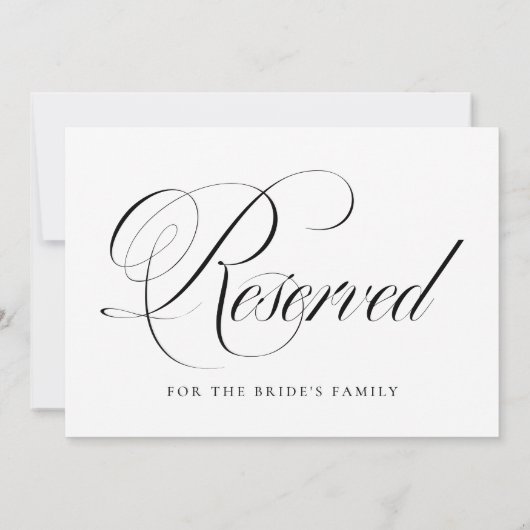 Schwarzes Geblüht Skript vorbehalten Hochzeit (Rückseite)