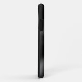 Schwarzes gebürstetes Metall Case-Mate iPhone Hülle (Hinten/Rechts)