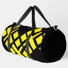 Schwarzes Gelb Duffle Bag