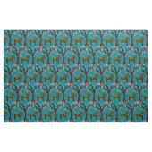 Schwarzes/gelbes VolksDala Stoff (Fat Quarter (45,7 x 55,9 cm))