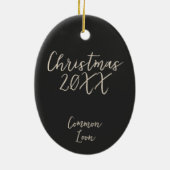 Schwarzes Gemälde mit gewöhnlicher Linienmalerei W Keramik Ornament (Hinten)