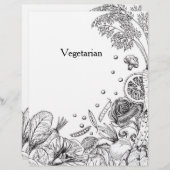 Schwarzes Gemüse, handgezogen (Vorne/Hinten)