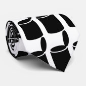 Schwarzes geöffnetes Zinn Krawatte (Gerollt)