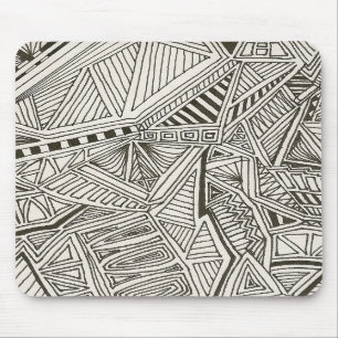 Schwarzes geometrisches mousepad