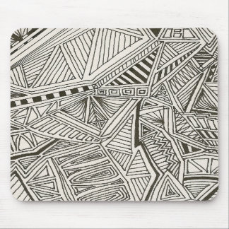 Schwarzes geometrisches mousepad