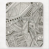 Schwarzes geometrisches mousepad (Vorne)