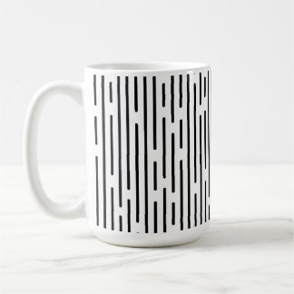 Schwarzes geometrisches Muster Kaffeetasse