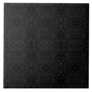 Schwarzes geometrisches Muster – modernes minimali Fliese