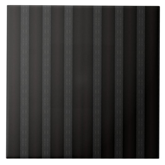 Schwarzes geometrisches Muster – modernes minimali Fliese (Vorderseite)