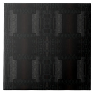 Schwarzes geometrisches Muster – modernes minimali Fliese