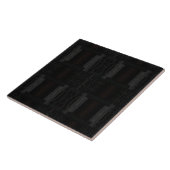 Schwarzes geometrisches Muster – modernes minimali Fliese (Seite)