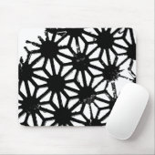 Schwarzes geometrisches Muster Mousepad (Mit Mouse)