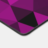 Schwarzes geometrisches Muster Schreibtischunterlage (Ecke)