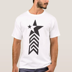 Schwarzes geometrisches Sternsymbol – Abstrakte mo T-Shirt