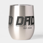 Schwarzes Geschenk für den neuen Papa (Rückseite)