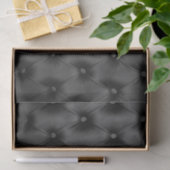 Schwarzes Geschenk Seidenpapier mit capitone (Geschenk)