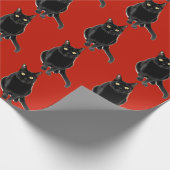 Schwarzes Geschenkpapier (Ecke)