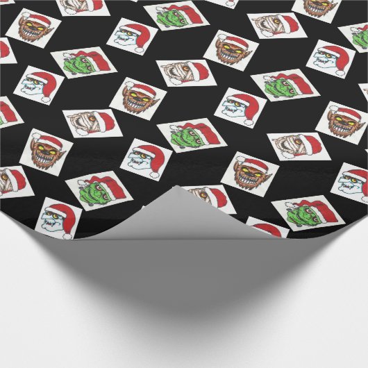 Schwarzes Geschenkpapier (Ecke)