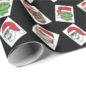 Schwarzes Geschenkpapier (Rolleneckpunkt)