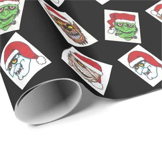 Schwarzes Geschenkpapier (Rolleneckpunkt)