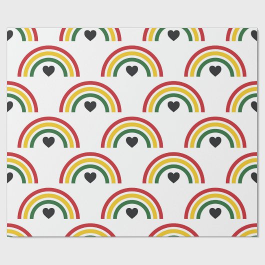 Schwarzes Geschenkpapier zum Black History Month (Flach)