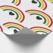 Schwarzes Geschenkpapier zum Black History Month (Ecke)