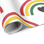 Schwarzes Geschenkpapier zum Black History Month (Rolleneckpunkt)