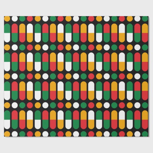Schwarzes Geschenkpapier zum Black History Month (Flach)