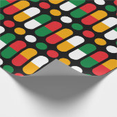 Schwarzes Geschenkpapier zum Black History Month (Ecke)