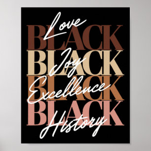 Schwarzes Geschichtedesign für Frauen Schwarze Lie Poster