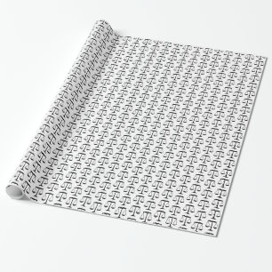 Schwarzes Gesetz - Maßstäbe der Gerechtigkeit auf  Geschenkpapier