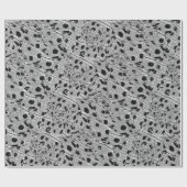 Schwarzes gestricheltes Wrapping-Papier Geschenkpapier (Flach)