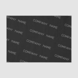 Schwarzes Gewebe mit einem benutzerdefinierten Fir Seidenpapier